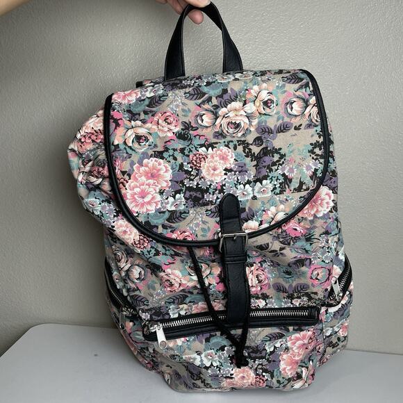 Candie's Handbags - Candie's Floral Backpack Y2K 2010s Canvas Girly